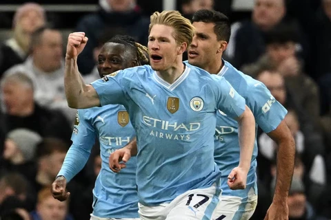 Kevin De Bruyne tỏa sáng giúp Manchester City giành chiến thắng. (Nguồn: Getty Images)