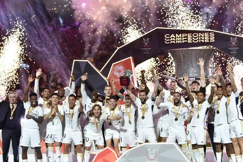 Real Madrid lần thứ 13 giành Siêu cúp Tây Ban Nha. (Nguồn: Getty Images)