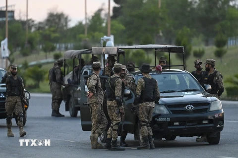 Lực lượng binh sỹ Pakistan. (Ảnh: AFP/TTXVN)