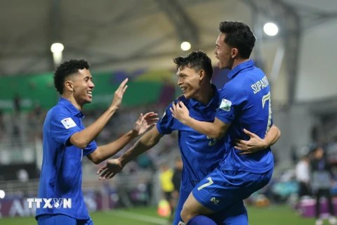 Thái Lan sẽ gây bất ngờ để giành vé vào vòng 1/8 Asian Cup 2023? (Ảnh: Hoàng Linh/TTXVN)