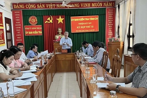Ủy ban Kiểm tra Tỉnh ủy Bình Thuận họp kỳ thứ 32.