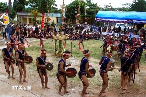 Cồng chiêng Tây Nguyên. (Ảnh: Sỹ Huynh/TTXVN)