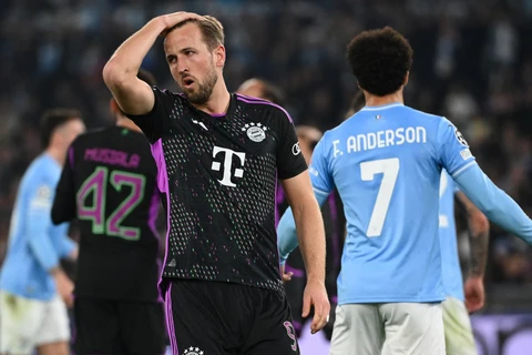 Bayern Munich thua Lazio ở lượt đi vòng 1/8 Champions League. (Nguồn: Getty Images)