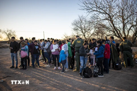 Texas là địa bàn tranh cử quan trọng do vấn đề nhập cư, biên giới có tác động mạnh mẽ tới cử tri Mỹ. (Ảnh: AFP/TTXVN)
