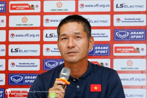 Huấn luyện viên trưởng Akira Ijiri của Đội tuyển U20 Việt Nam. (Nguồn: VFF)