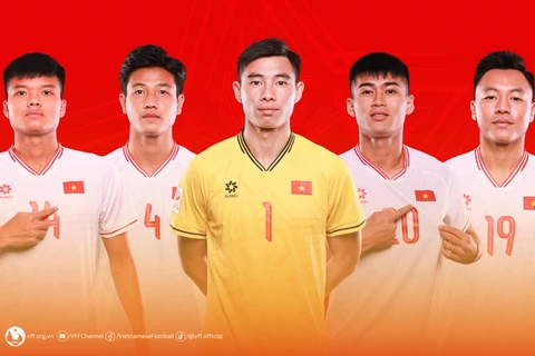 Ban cán sự U23 Việt Nam tại giải U23 châu Á 2024. (Nguồn: VFF)