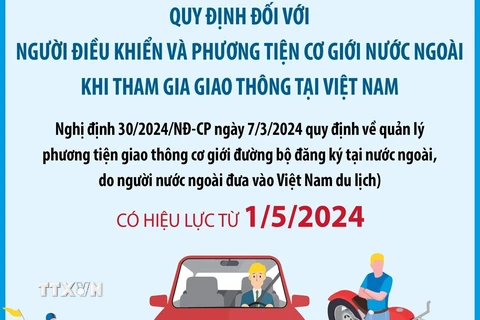 Quy định đối với người điều khiển và phương tiện cơ giới nước ngoài