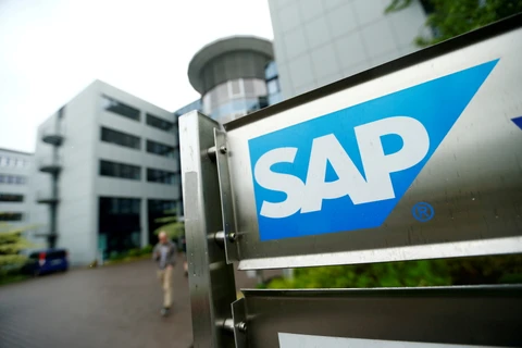 SAP báo cáo thu nhập quý đầu tiên mạnh mẽ, với doanh thu tăng 8% và doanh số bán hàng trên nền tảng đám mây tăng 24%. (Nguồn: Reuters)