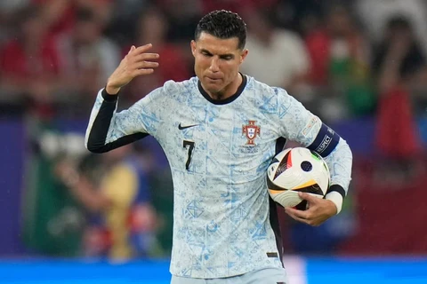 Ronaldo và Bồ Đào Nha gây thất vọng trong ngày vòng bảng EURO 2024 kết thúc. (Nguồn: AP)