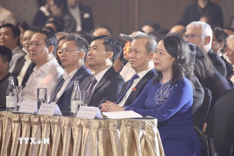 Phó Chủ tịch nước Võ Thị Ánh Xuân dự khai mạc Liên hoan phim châu Á Đà Nẵng lần thứ 2. (Ảnh: Trần Lê Lâm/TTXVN)