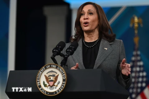 Phó Tổng thống Mỹ Kamala Harris. (Ảnh: AFP/TTXVN)