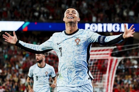 Cristiano Ronaldo cán mốc 900 bàn thắng trong sự nghiệp. (Nguồn: Getty Images)