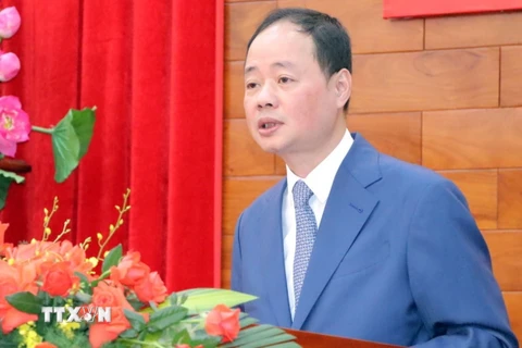 Ông Trần Hồng Thái giữ chức Chủ tịch Ủy ban Nhân dân tỉnh Lâm Đồng nhiệm kỳ 2021-2026. (Ảnh: Chu Quốc Hùng/TTXVN)