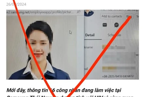 Xử phạt người đăng tin sai về 'Nữ công nhân Samsung nhiễm HIV'