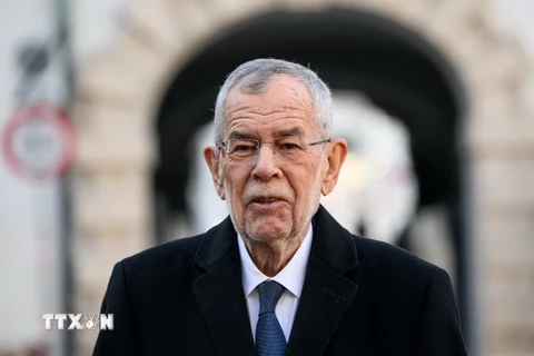 Tổng thống Áo Alexander van der Bellen. (Ảnh: AFP/TTXVN)