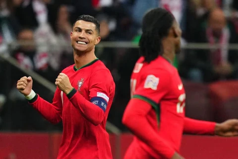 Ronaldo tiếp tục ghi bàn giúp Bồ Đào Nha chiến thắng. (Nguồn: Reuters)