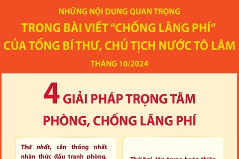 Tổng Bí thư, Chủ tịch nước nêu 4 giải pháp trọng tâm phòng, chống lãng phí