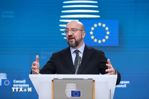 Chủ tịch Hội đồng châu Âu (EC) Charles Michel. (Ảnh: THX/TTXVN)