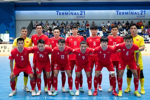 Tuyển Futsal Việt Nam tự tin làm nên lịch sử. (Nguồn: VFF)