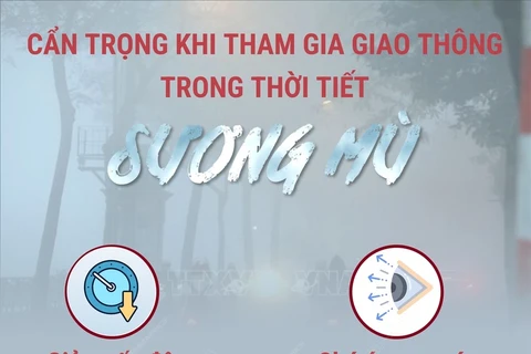 Cẩn trọng khi tham gia giao thông trong thời tiết sương mù