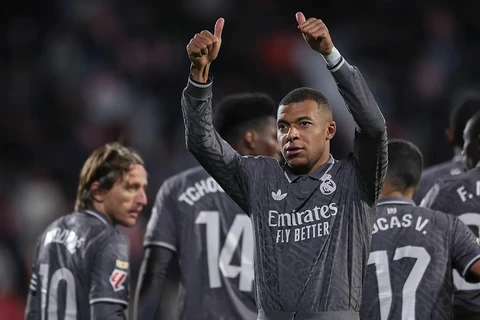 Mbappe ghi bàn giúp Real Madrid giành chiến thắng. (Nguồn: Getty Images)