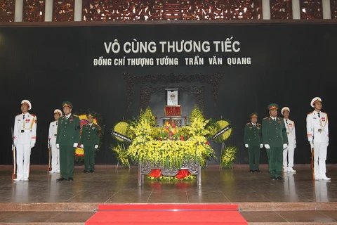 Chùm ảnh Lễ tang Thượng tướng Trần Văn Quang
