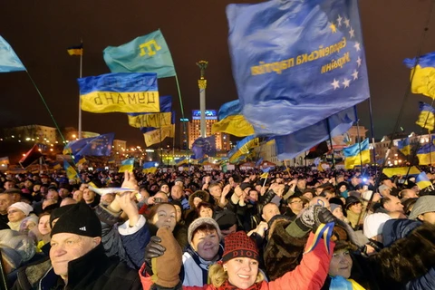 Các cuộc biểu tình thoái trào sau thỏa thuận Nga-Ukraine 