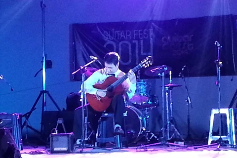 Một màn trình diễn ở Festival Guitar tại Sri Lanka. (Ảnh: Minh Lý/Vietnam+)