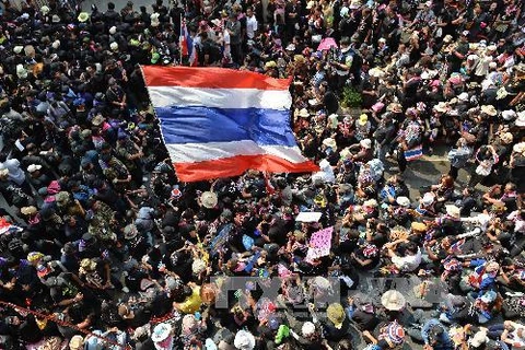 Những cuộc biểu tình liên tiếp khiến kinh tế Thái Lan gặp nhiều khó khăn. Ảnh minh họa. (Nguồn: AFP/TTXVN)