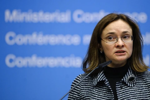 Thống đốc Ngân hàng Trung ương Nga Elvira Nabiullina. (Nguồn: AFP/TTXVN)