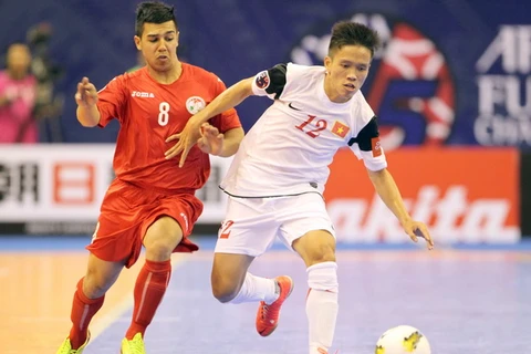 Futsal Việt Nam giành chiến thắng hủy diệt trước Tajikistan