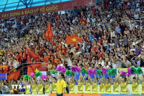 [Photo] Tuyển bóng chuyền nữ Việt Nam khiến khán giả vỡ òa