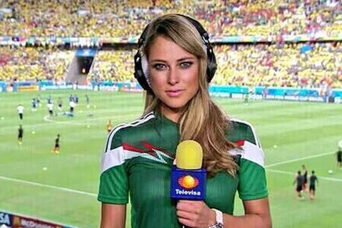 Nữ phóng viên Mexico xinh đẹp gây sốt tại World Cup 2014