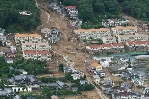 Thương vong trong vụ sạt lở đất tại Nhật Bản tăng mạnh 