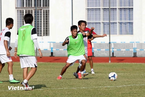 [Photo] U19 Việt Nam miệt mài luyện tập trước trận gặp Hàn Quốc