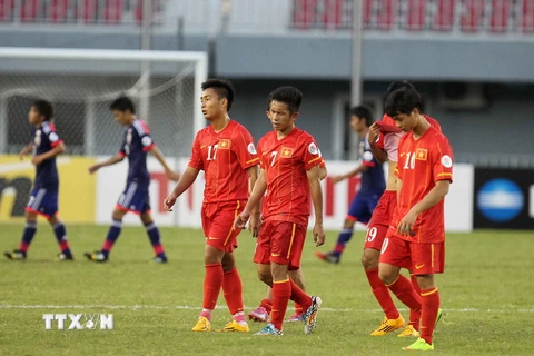 [Photo] U19 Việt Nam thi đấu quật cường trước Nhật Bản