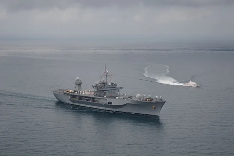 Tàu chiến Mỹ cập cảng của Gruzia giữa lúc căng thẳng với Nga