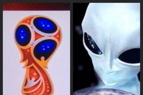 Biểu trưng World Cup 2018 bị ví giống người ngoài hành tinh