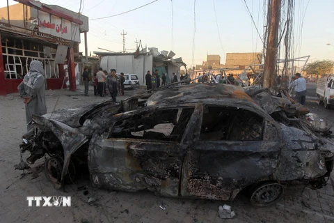 Đánh bom xe liên hoàn đẫm máu ở Iraq làm 14 người thiệt mạng