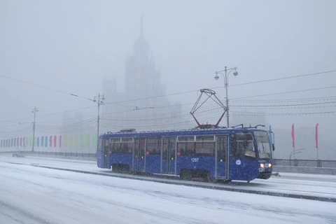 Nga: Giao thông thủ đô Moskva tê liệt do bão tuyết bất thường 