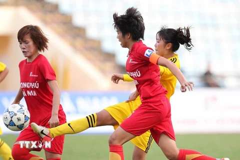 7 đội bóng tham gia tranh tài ở Giải bóng đá nữ vô địch quốc gia