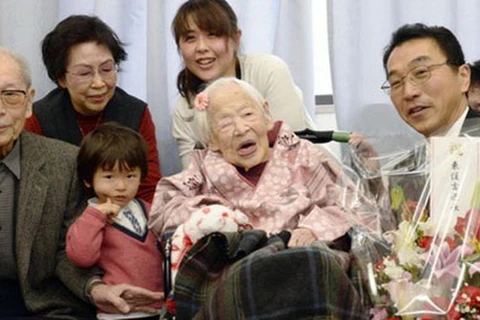[Video] Cụ bà cao tuổi nhất thế giới đón sinh nhật lần thứ 117