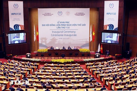 [Photo] Lễ khai mạc Đại hội đồng Liên minh Nghị viện Thế giới