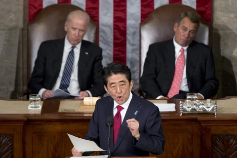 Thủ tướng Nhật Bản có bài phát biểu lịch sử trước Quốc hội Mỹ