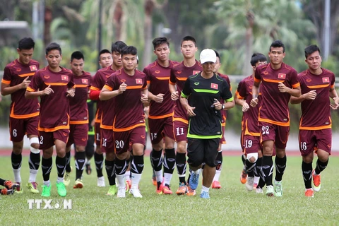 Các cầu thủ U23 Việt Nam thận trọng trước trận đấu với Malaysia
