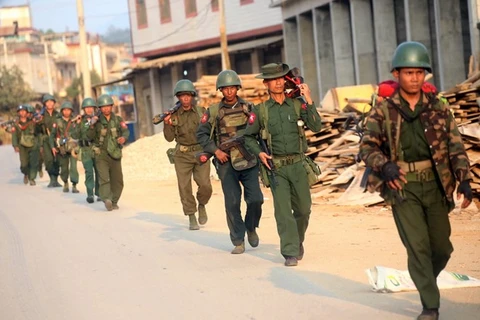 Binh sỹ quân đội Myanmar. (Nguồn: AFP)