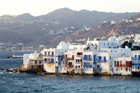 Những biệt thự sang trọng trên đảo Mykonos, Hy Lạp. (Nguồn: Getty)