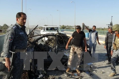 Hiện trường một vụ đánh bom tại Iraq. Ảnh minh họa. (Nguồn: AFP/TTXVN)