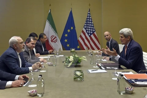 Cuộc đàm phán hạt nhân giữa lãnh đạo Iran và Mỹ. (Nguồn: AFP/TTXVN)