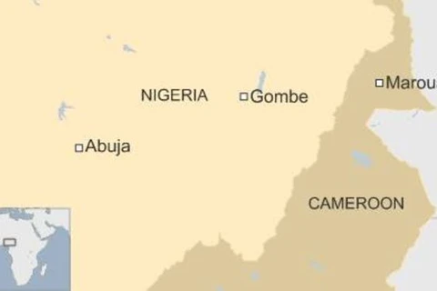 Các vụ đánh bom xảy ra ở miền Bắc Cameroon và Đông Bắc Nigeria. (Nguồn: BBC)